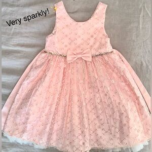 American Princess Blush Pink Glitter Dress